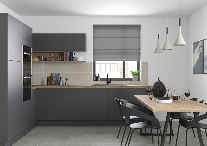 Faux Silk, Silver - Roman Blind - Image 5